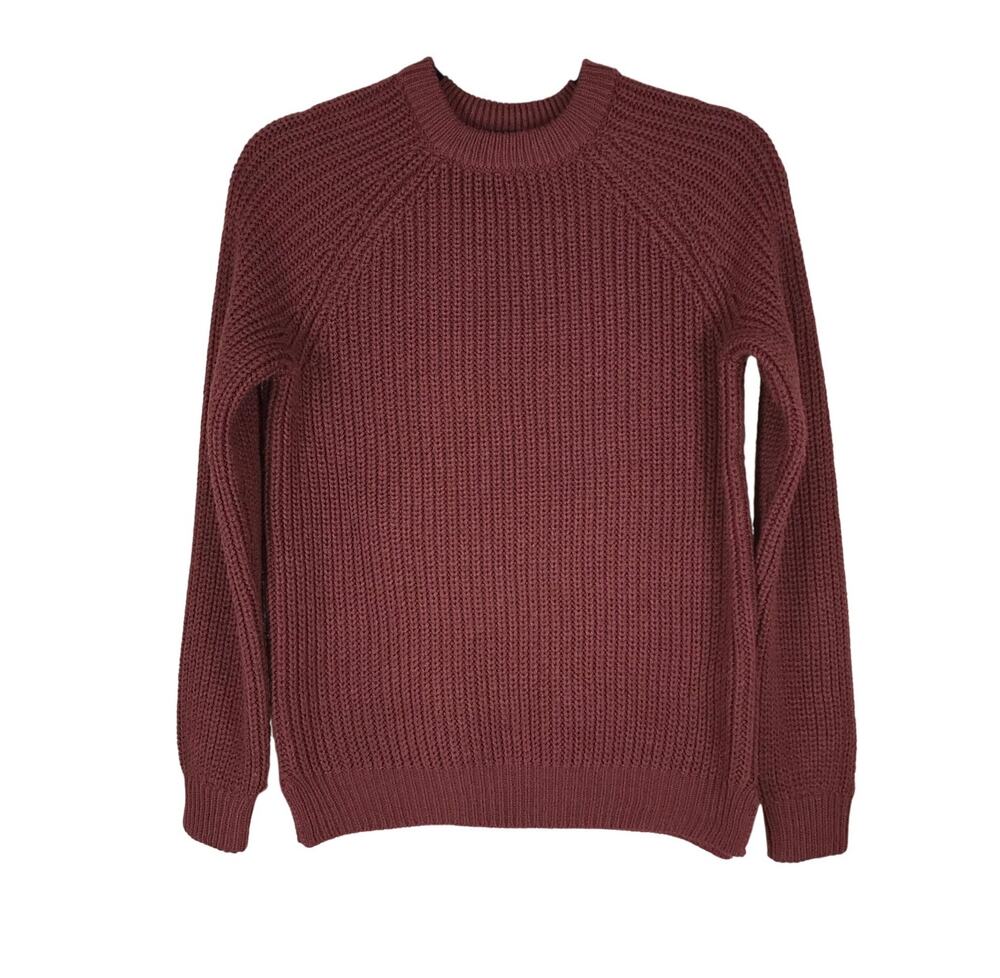 Vero Moda Sweater Women’s XS Orange Knit Crewneck Pullover Acrylic Casual